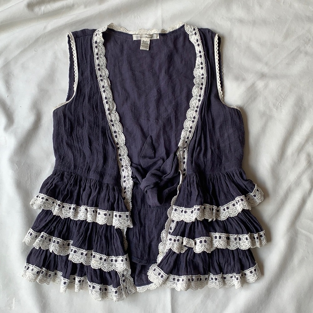 Ruffled Vest